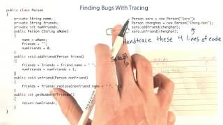 Finding Bugs with Tracing, Part 2 - Intro to Java Programming