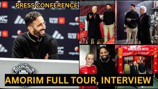 DAY 3: Ruben Amorim first full Tour around Old Trafford, PRESS CONFERENCE, Lovely Moment | Man Utd