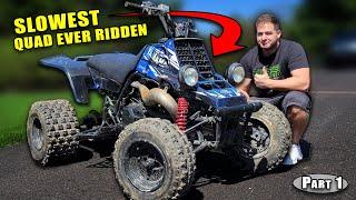 I bought a Yamaha Banshee and it might be the slowest quad I've ever ridden