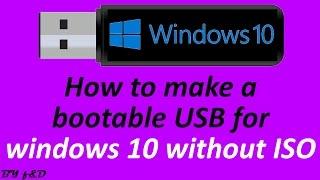 Install windows 10 to USB with LINUX LIVE USB CREATOR