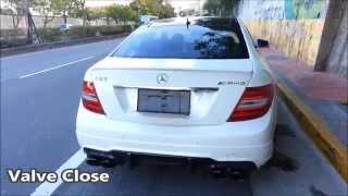 Mercedes Benz C63 AMG w/ Fi Exhaust Valve OPEN & CLOSE acceleration sound!!