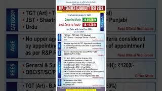 Himachal Pradesh Teacher Eligibility Test 2024 | Himachal Pradesh TET 2024