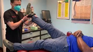 BLACK BELT Chiropractor giving Full Body Adjustment using Applied Kinesiology Technique.