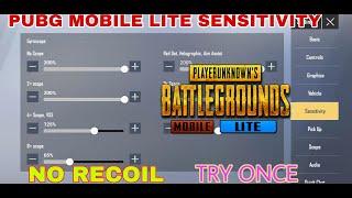 Pubg mobile lite sensitivity no recoil no shaking PUBG lite gyroscope sensitivity