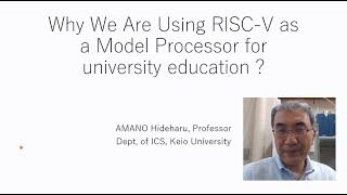 RISC-V Vietnam 2020: 1010 Why Are We Using RISC-V as a Model Processor for University Education?