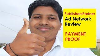 PublishersPartner Ad Network Review and Payment Proof