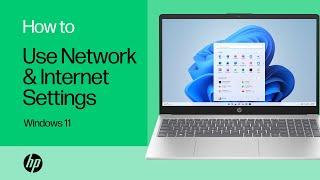 How to use Network & internet settings in Windows 11 | HP Notebooks| HP Support