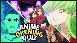 ANIME OPENING QUIZ  50 BANGER ANIME SONGS  #8