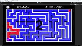 Maze Generator simple game in Unity, source Code !1