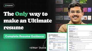 The Only Way To Make An Ultimate Resume | Complete Resume Guidance