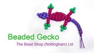 Beaded Gecko by The Bead Shop Nottingham ltd