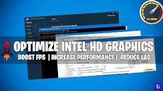 How to: Optimize Intel HD Graphics for GAMING & PERFORMANCE (2020)