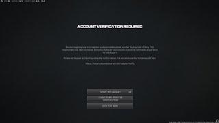 How To FIX Account Verification On Mw3