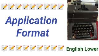 @Typewriter@English lower application format/mc tutorials