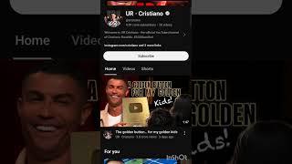 YouTube channel _UR Cristiano#cr7 #youtbechannel #cristiano #skyt #vairalvideo #shorts