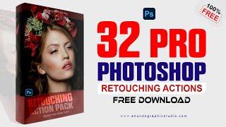 Free Retouching Action | Free Photoshop Retouching Actions Pack 2024 | How to Download & Install