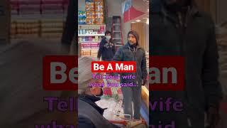 MAN STANDS UP FOR HIMSELF in GROCERY STORE (Be A Man) #shorts