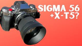 How does the Sigma 56mm f/1.4 Perform on the X-T5 and Fuji's 40-Megapixel Sensor?