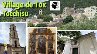 Tox ou Tocchisu, beau village de montagne de Haute Corse, église St Jean-Baptiste & oratoire #corse