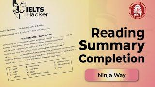 IELTS Reading : Summary Completion in Bangla || Ninja Way