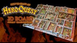 HEROQUEST 3D BOARD Fully Magnetized