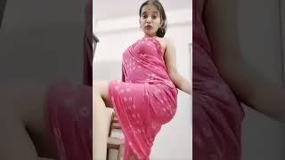 Violet Color Saree Outlook | Tango Live Video Periscope Angels Dance | Bigo Live Tutorial 8