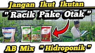 Jangan Ikut Rame Kalo Mau Racik Pupuk AB Mix Hidroponik‼️Petani Milenial  Bertani Itu Mudah Kok 