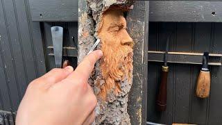 ASMR WOOD CARVING