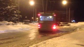 Троллейбус дрифт, Новосибирск 2015.02 / Trolleybus drift, Novosibirsk Russia