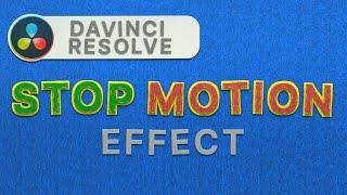 Stop Motion Effect | Davinci Resolve | Free Template