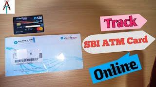 How to track Sbi ATM Card/Check book status online | sbi atm card track without tracking id  (trick)