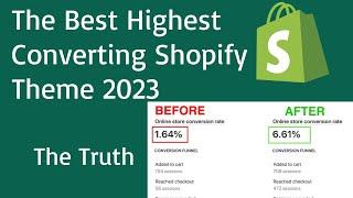 The Best Highest Converting Shopify Theme 2023 (Shopify Dropshipping)