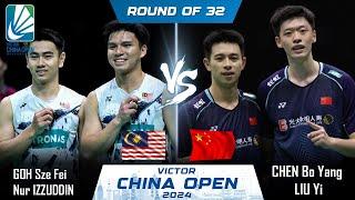 LIVE SCORE | GOH Sze Fei /Nur IZZUDDIN vs CHEN Bo Yang /LIU Yi | China Open 2024 Badminton