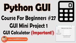 Creating A Calculator Using Tkinter  | Python Tkinter GUI Tutorial In Hindi #27