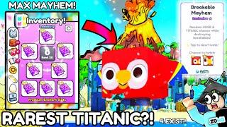 MAXIMUM MAYHEM!  I AFK 24 HRS & *TITANIC PARROT* (4 EXIST) in Pet Simulator 99!