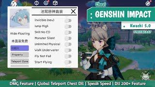 [New] Cheat GENSHIN IMPACT Android KWACHI 200+ Feature Free support no root