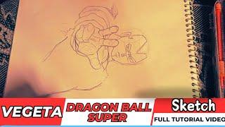 Draw With Me: Majin Vegeta   – Freehand Sketch Tutorial! 