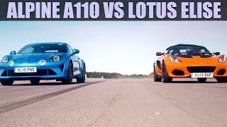 Alpine A110 VS Lotus Elise - Fifth Gear Shootout | Fifth Gear