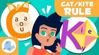 CAT/KITE RULE - C OR K? ‍️ SPELLING for Kids Superlexia ⭐ Episode 13