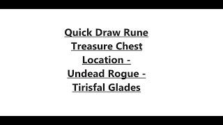 Quick Draw Rune Treasure Chest Location - WoW SoD Undead Rogue