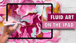 The MOST RELAXING Procreate Tutorial: How to create Fluid Art 