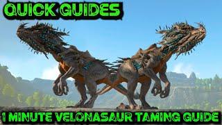 Ark Quick Guides - Velonasaur - The 1 Minute Taming Guide!