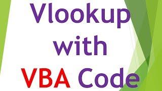 Vlookup with VBA - Excel VBA Tutorial By Exceldestination