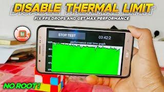 Disable Thermal Limit | Fix Fps Drops And Get Max Performance | No Root