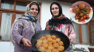 IRAN  UZBEK Dish, Gul Khanum Which is So Delicious & Popular  Village Cooking Vlog