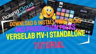 Roland Cloud: How To Download & Install Sound Packs and Production Packs on the MV-1 In Standalone