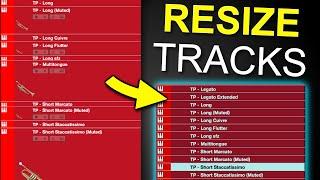 Cubase Tips - Quick way to RESET track sizes