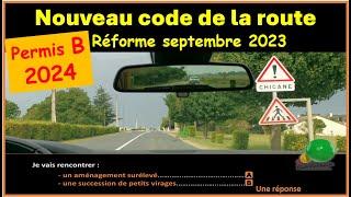 TEST Nouveau examen code de la route 2024 Nouvelles questions conformes à la réforme 2023 GRATUIT 54