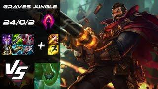 JUNGLE Graves vs Zac - NA Grandmaster Patch 14.24