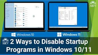 How to Disable Startup Programs in Windows 10_11 (2 Ways) | How to Make Your PC Startup Quickly